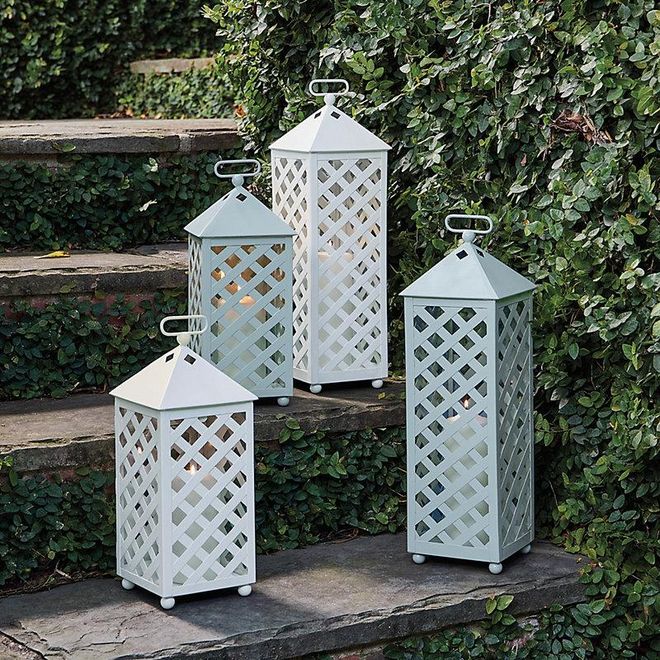 Prospect Lantern - White Large - Ballard Designs