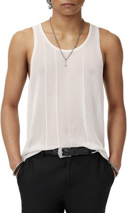 John Varvatos Ruiz Summer Sweater Tank in White at Nordstrom, Size Large