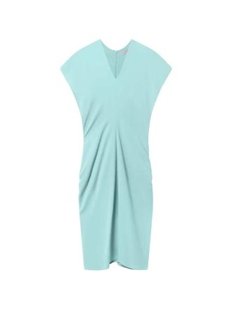Stella McCartney Stella McCartney Midikleid mit V-Ausschnitt und Drapierung