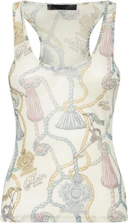 Philipp Plein Tulle Tank Top - Dames - Tops zonder mouwen - Veelkleurig - L - Polyester - Tops