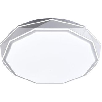 Fabrilamp Plaf&oacute;n Led Redondo odiel Con Mando A Distancia (120 W 3 Cct 10200 Lm) Ip20 8 X &Oslash;50 X 50 Cm De Metal Y Policarbonato Blanco