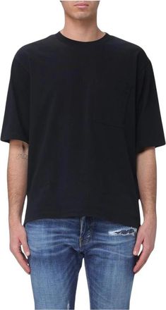 Dsquared2 Pocket Loose Fit T-Shirt - Heren - T-shirts - Zwart - S - Katoen - Tops