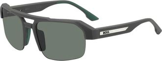 HUGO BOSS 1908/S Zonnebril - unisex - Zonnebrillen - Grijs - 64 MM - Accessoires
