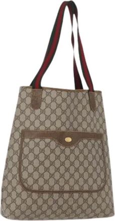 Gucci Pre-owned Tote Bags, female, Beige, Size: ONE SIZE Pre-owned Vintage Tote Bag