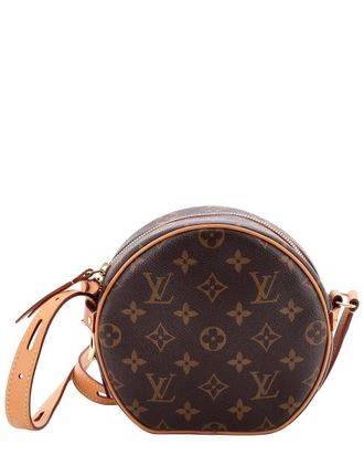 Louis Vuitton Brown Monogram Canvas Boite Chapeau Souple Bag Pm (Authentic Pre-Loved)
