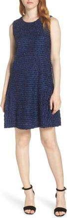 Chelsea28 Sparkle Sleeveless Above Knee Ruffle Hem Dress In Navy Blue