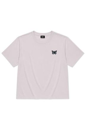 Dalix Butterfly Relaxed Midweight Jersey Tee in Orchid at Nordstrom, Size Xx-Large