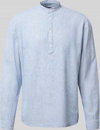 Mc Neal Regular Fit Freizeithemd aus Leinen-Baumwoll-Mix in Marine, Gr&ouml;&szlig;e XXXL