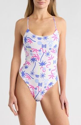 Maaji Luster One-Piece Swimsuit in White at Nordstrom Rack, Size Medium