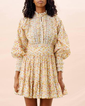 byTiMo Womens Cotton Slub Mini Dress In Beige