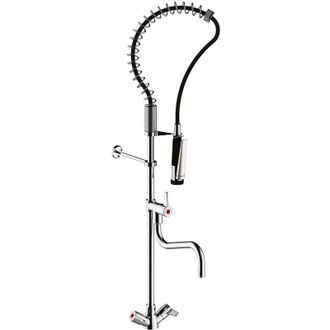 Presto Presto - Columna Industrial Mezcladora Bimando Con Grifo Intermedio 70820