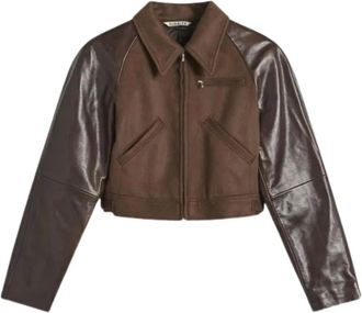 Auralee Giacca con colletto a punta - Marrone