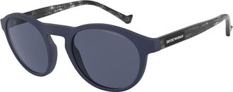 Emporio Armani EA4138 Polarized 57542V Mens Sunglasses Blue Size 52