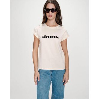 Grace & Mila T-shirt met tekst in fluweel VICO