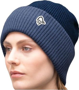 Norrøna 29 Heavy MerinoUll Contrast Beanie Mütze - Unisex | blau