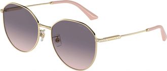 Jimmy Choo London Womens Phantos Shape Sunglasses In Pink Metal