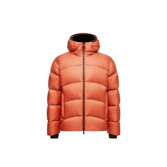 Moncler Moncler Fulcran Hooded Short Down Jacket, Men, Orange, Size: 2