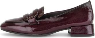 Gabor Square Toe Loafer - Dames - Loafers - Rood - 39 EU - Leer - Schoenen