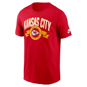 Nike Kansas City Chiefs Rewind Front And Back Hit Essential Nike Mens NFL T-Shirt in Red | N19965N7G-93P