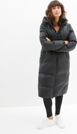 Bonprix Regenmantel BONPRIX, Damen, Gr. 44, schwarz, Obermaterial: 100% Polyester. Futter: 100% Polyester. Kapuzenfutter: 100% Polyester, unifarben, oversize,