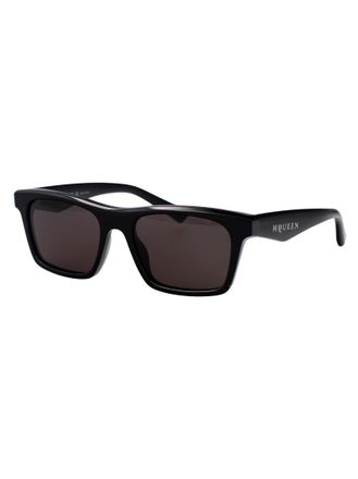 Alexander McQueen Mens Sunglasses Am0472s Black-Black-Grey Injected Black/black/grey