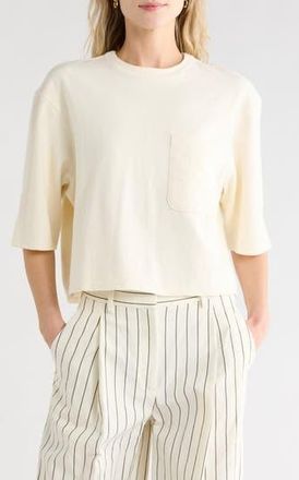 TWP New Ex Knit T-Shirt in Ivory at Nordstrom Rack, Size X-Small/small