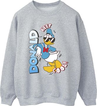 Disney Heren Donald Duck Cool Sweatshirt (Sportgrijs)