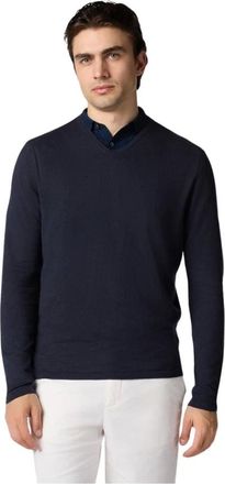 Brooks Brothers Hombre, Jerseys, Azul, Talla: L
