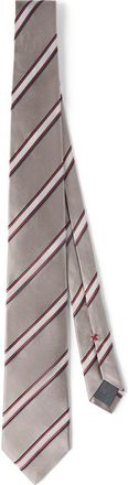 Brunello Cucinelli Silk necktie in Earth at Nordstrom