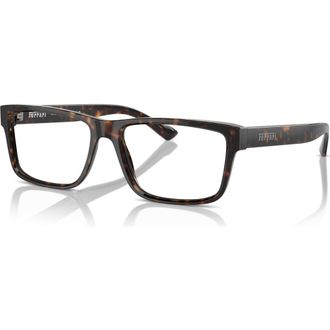 Ferrari 55mm Rectangle optical glasses in Tortoise at Nordstrom