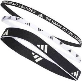 adidas Performance haarbandjes - set van 3 zwart/wit