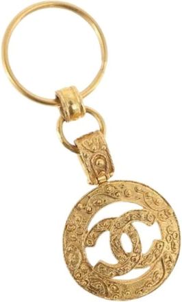 Chanel Pre-owned Accessories, female, Yellow, Size: ONE SIZE Pre-owned Key Holder
