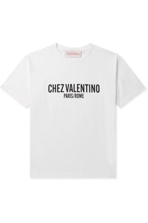 Valentino Garavani Logo-Print Cotton-Jersey T-Shirt