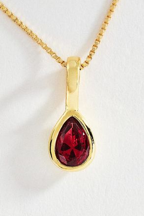 Set & Stones Teardrop Birthstone Necklace