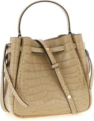 Tory Burch Womens Beige Cowhide Shoulder Bag