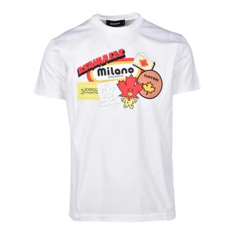 Dsquared2 T-Shirts, male, White, Size: 3XL T-Shirt