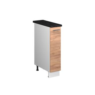 Vicco Mueble De Botica Fame-line, Roble Dorado/blanco, 20 Cm, Et Antracita, Vicco