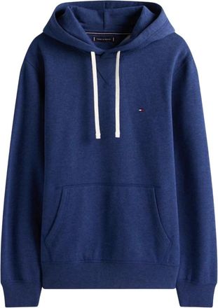 Tommy Hilfiger Essential Fleece Hoodie - Heren - Hoodies - Blauw - S - Katoen - Hoodies & sweatvesten