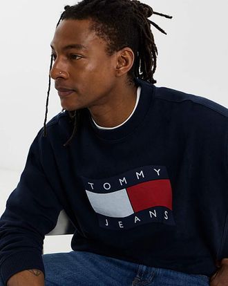 Tommy Jeans Flag Crew Neck Sweat
