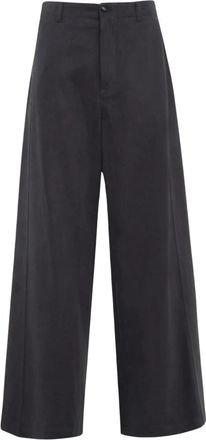 Tela Vanda Broek - Dames - Wijde Broeken - Zwart - 2XS - Broeken