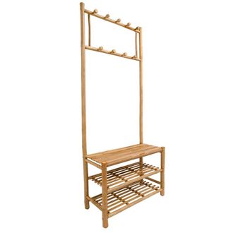 Nordlys Vestidor en madera de bamb&uacute;