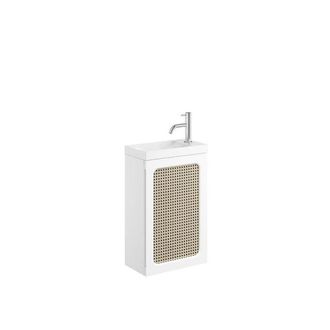 Crosswater Alo Toiletmeubel - 40x22cm - wit rotan