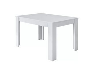 Usinestreet Mesa de comedor extensible blanco artik