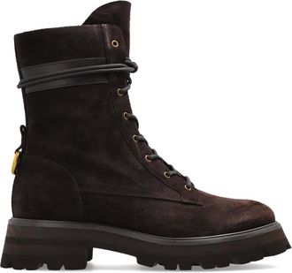 Michael Kors Schoenen, Dames, Bruin, 38 1/2 EU, Leer, Caleb Enkellaarsjes