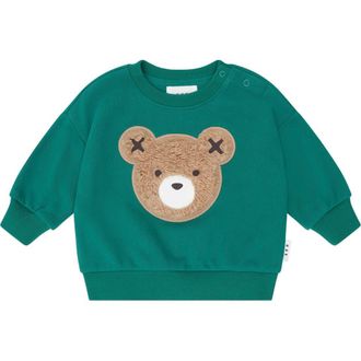Huxbaby Furry Huxbear Sweatshirt Boys in Emerald at Nordstrom, Size 6-12M Au