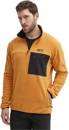 Picture Mathew 1/4 Tech Fleece - Heren - Vesten met rits - Oranje - S - Polyester - Hoodies & sweatvesten