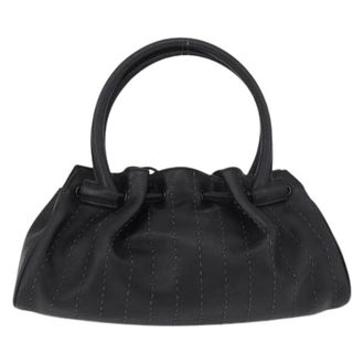 Ferragamo Pre-owned Hand Bag - Dames - Pre-owned - Zwart - Maat: ONE Size Leer