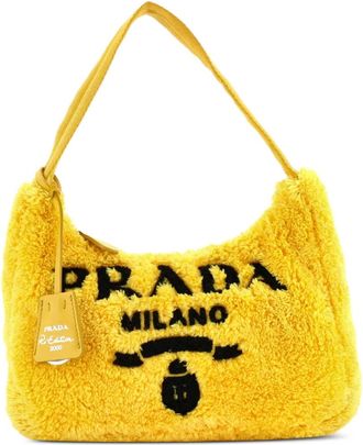 Prada Re-Edition 2000 Terry Cloth Mini hobo bag - Zwart