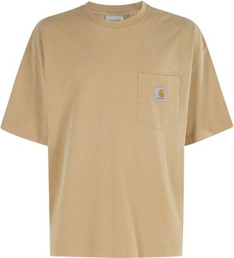 Carhartt Work in Progress Hudson Pocket T-Shirt - Heren - T-shirts - Bruin - M - Katoen - Tops