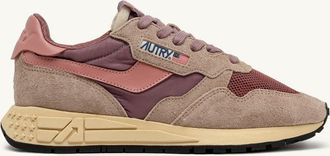 Autry SNEAKERS REELWIND LOW IN NYLON SUEDE E PELLE ROSE E DESERT SAND